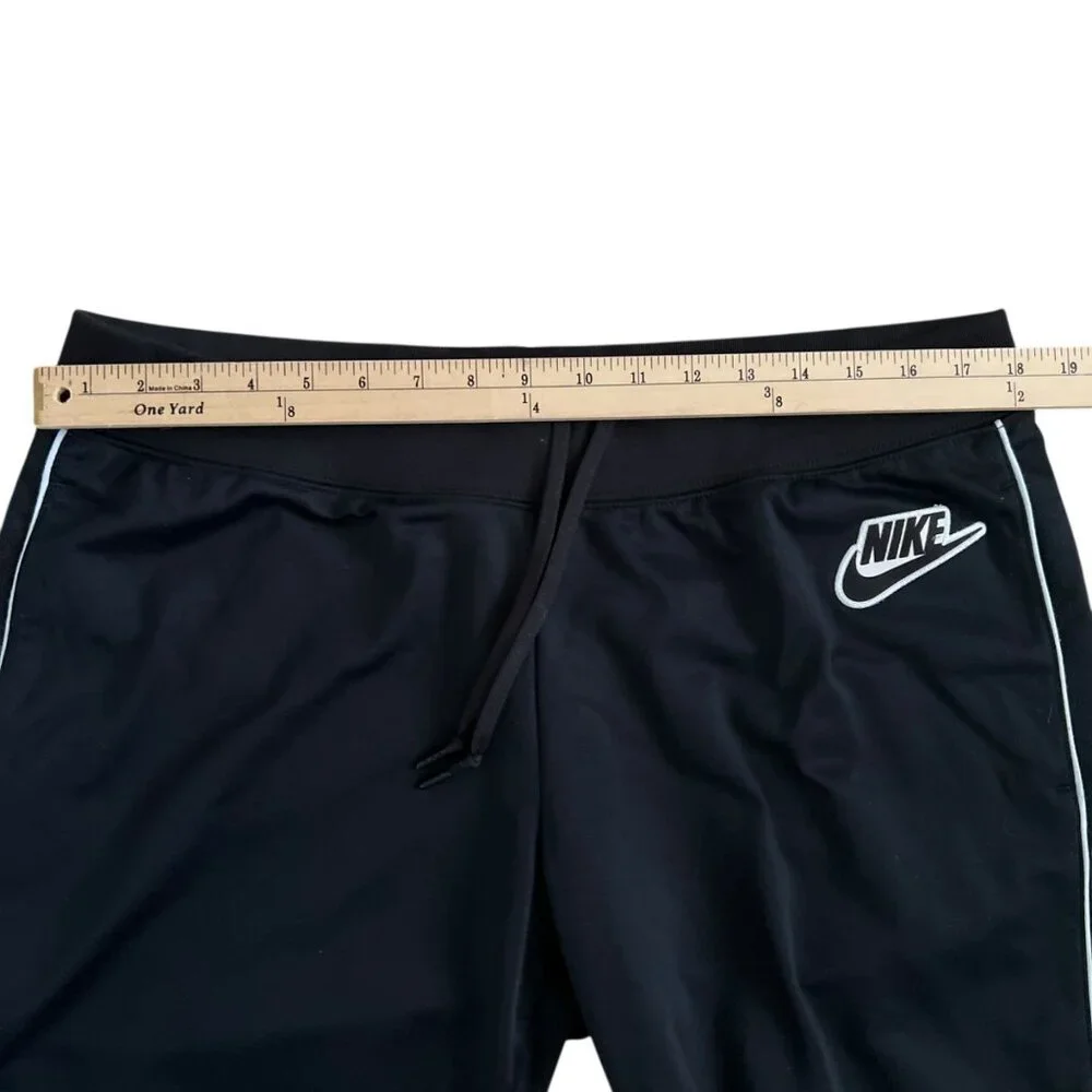 Nike‎ Track Pants Men XL Black Sporty Joggers Side Piping Activewear
